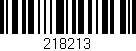 Código de barras (EAN, GTIN, SKU, ISBN): '218213'