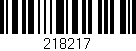 Código de barras (EAN, GTIN, SKU, ISBN): '218217'