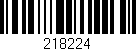 Código de barras (EAN, GTIN, SKU, ISBN): '218224'