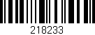 Código de barras (EAN, GTIN, SKU, ISBN): '218233'