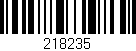 Código de barras (EAN, GTIN, SKU, ISBN): '218235'