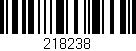 Código de barras (EAN, GTIN, SKU, ISBN): '218238'