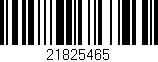 Código de barras (EAN, GTIN, SKU, ISBN): '21825465'