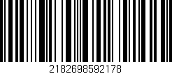 Código de barras (EAN, GTIN, SKU, ISBN): '2182698592178'