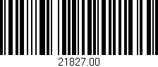 Código de barras (EAN, GTIN, SKU, ISBN): '21827.00'