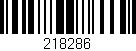 Código de barras (EAN, GTIN, SKU, ISBN): '218286'
