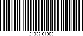 Código de barras (EAN, GTIN, SKU, ISBN): '21832-01003'