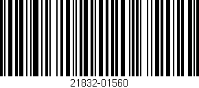 Código de barras (EAN, GTIN, SKU, ISBN): '21832-01560'