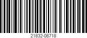 Código de barras (EAN, GTIN, SKU, ISBN): '21832-06718'