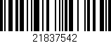 Código de barras (EAN, GTIN, SKU, ISBN): '21837542'