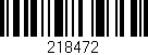 Código de barras (EAN, GTIN, SKU, ISBN): '218472'
