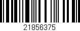 Código de barras (EAN, GTIN, SKU, ISBN): '21856375'