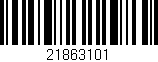 Código de barras (EAN, GTIN, SKU, ISBN): '21863101'