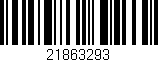 Código de barras (EAN, GTIN, SKU, ISBN): '21863293'