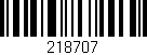 Código de barras (EAN, GTIN, SKU, ISBN): '218707'