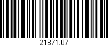 Código de barras (EAN, GTIN, SKU, ISBN): '21871.07'
