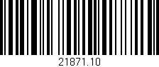 Código de barras (EAN, GTIN, SKU, ISBN): '21871.10'