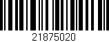 Código de barras (EAN, GTIN, SKU, ISBN): '21875020'
