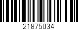 Código de barras (EAN, GTIN, SKU, ISBN): '21875034'