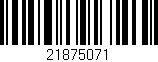 Código de barras (EAN, GTIN, SKU, ISBN): '21875071'