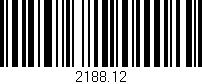 Código de barras (EAN, GTIN, SKU, ISBN): '2188.12'