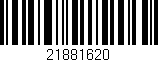 Código de barras (EAN, GTIN, SKU, ISBN): '21881620'
