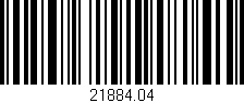 Código de barras (EAN, GTIN, SKU, ISBN): '21884.04'