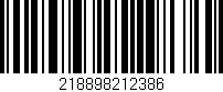Código de barras (EAN, GTIN, SKU, ISBN): '218898212386'