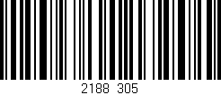 Código de barras (EAN, GTIN, SKU, ISBN): '2188/305'
