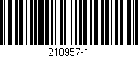 Código de barras (EAN, GTIN, SKU, ISBN): '218957-1'