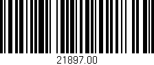 Código de barras (EAN, GTIN, SKU, ISBN): '21897.00'