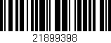 Código de barras (EAN, GTIN, SKU, ISBN): '21899398'