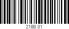 Código de barras (EAN, GTIN, SKU, ISBN): '218B.01'