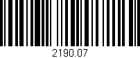 Código de barras (EAN, GTIN, SKU, ISBN): '2190.07'