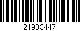 Código de barras (EAN, GTIN, SKU, ISBN): '21903447'