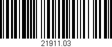 Código de barras (EAN, GTIN, SKU, ISBN): '21911.03'