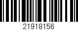 Código de barras (EAN, GTIN, SKU, ISBN): '21918156'
