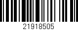 Código de barras (EAN, GTIN, SKU, ISBN): '21918505'