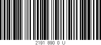 Código de barras (EAN, GTIN, SKU, ISBN): '2191_890_0_U'