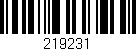 Código de barras (EAN, GTIN, SKU, ISBN): '219231'