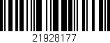 Código de barras (EAN, GTIN, SKU, ISBN): '21928177'