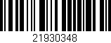 Código de barras (EAN, GTIN, SKU, ISBN): '21930348'