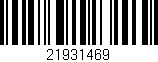Código de barras (EAN, GTIN, SKU, ISBN): '21931469'