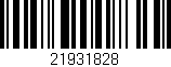 Código de barras (EAN, GTIN, SKU, ISBN): '21931828'