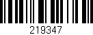Código de barras (EAN, GTIN, SKU, ISBN): '219347'