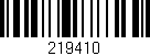 Código de barras (EAN, GTIN, SKU, ISBN): '219410'