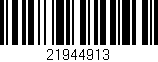 Código de barras (EAN, GTIN, SKU, ISBN): '21944913'