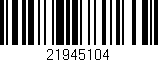 Código de barras (EAN, GTIN, SKU, ISBN): '21945104'