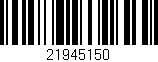 Código de barras (EAN, GTIN, SKU, ISBN): '21945150'