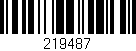 Código de barras (EAN, GTIN, SKU, ISBN): '219487'